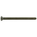 Midwest Fastener 1/4"-20 x 4 in Phillips Flat Machine Screw, Plain Stainless Steel, 6 PK 37784